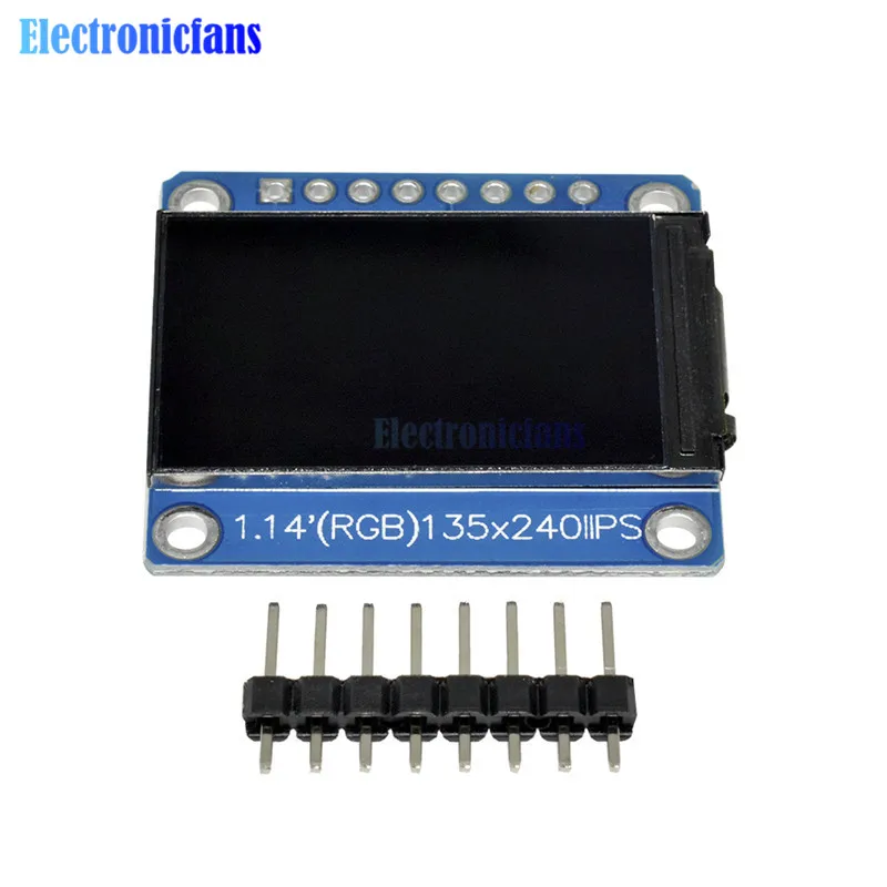 1,14 дюймов 135x240 TFT ЖК-дисплей модуль ips lcd ST7789 Привод IC HD цветной экран Full View 8pin 135*240 3,3 В SPI интерфейс