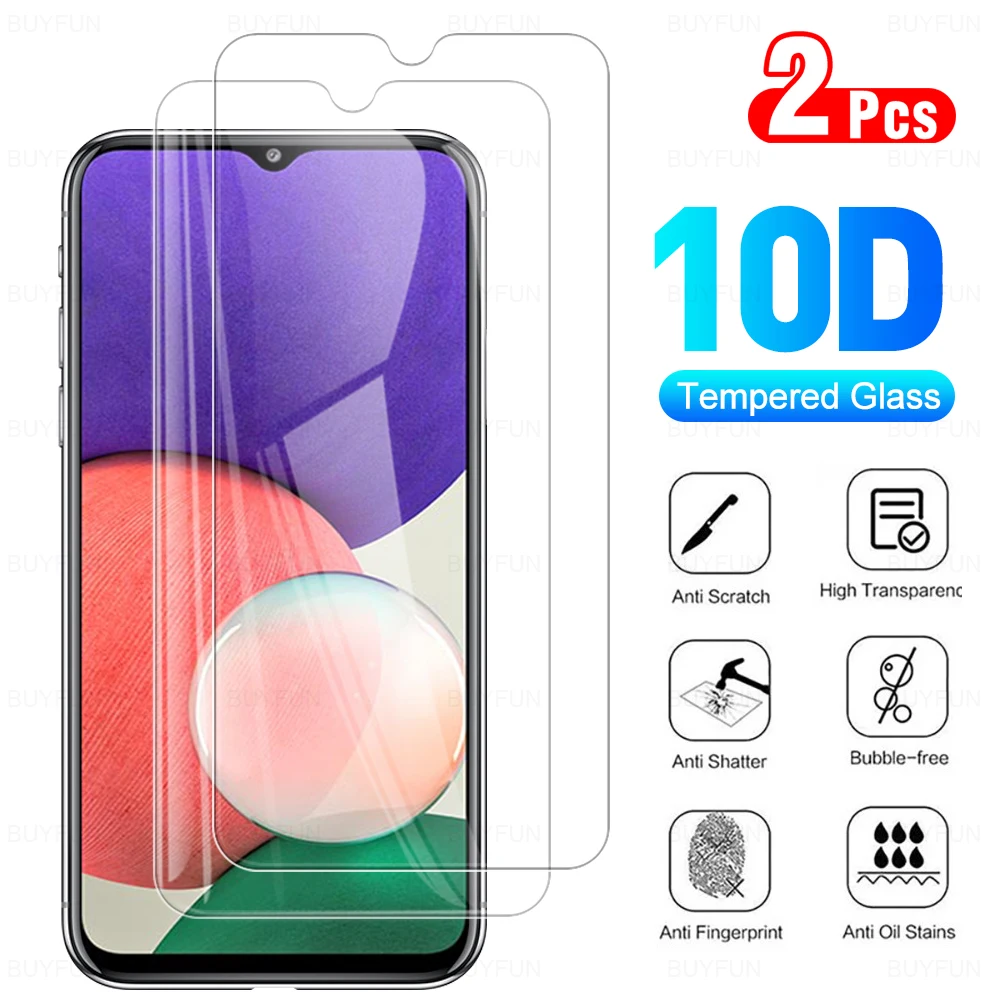 

2Pcs Full Cover Protective Glass For Samsung Galaxy A22 5G Glas Screen Protector Film For Sumsung Sansung Samsong A 22 22A 6.6"