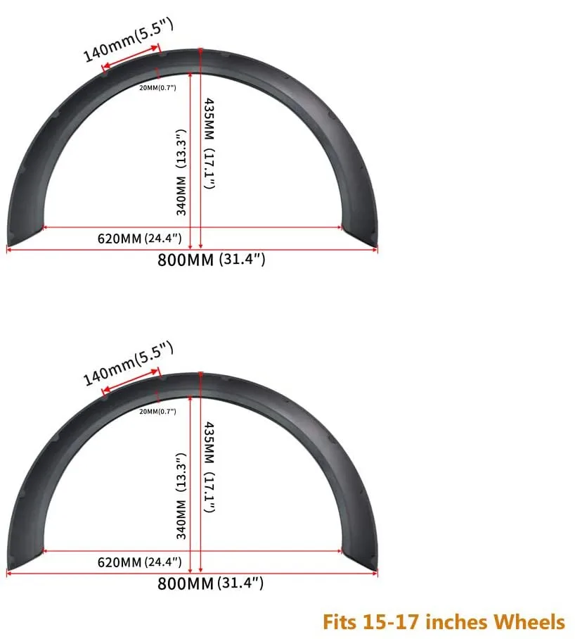 4 шт. Универсальные гибкие автомобильные арок на крылья 3 1/80 мм | Автомобили и