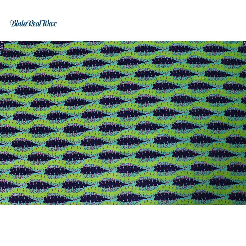 Настоящая Африканская ткань с восковой печатью высокого качества 6 ярдов