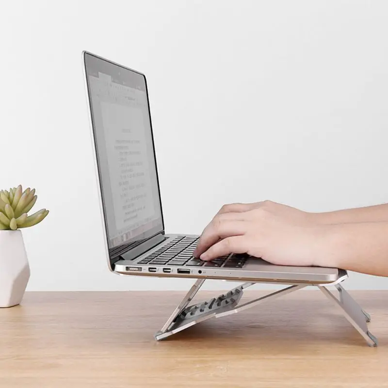 

2021 New Aluminum Alloy Folding Laptop Stand Portable Notebook Computer Cooling Bracket