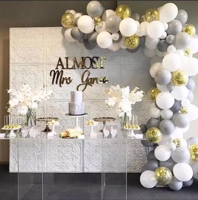 5/12/18 дюймов Большой серый воздушные шары латексные шары Арка Baby Shower в виде кирпичной стены украшения