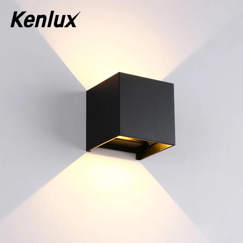 Регулируемый Настенный светодиодный светильник Kenlux уличная Водонепроницаемая