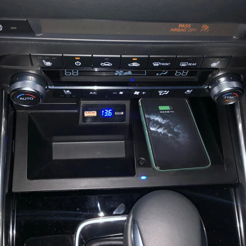 15w qi car wireless charger fast charger charging case phone holder accessories for mazda cx 5 cx5 2017 2018 2019 2020 2021 free global shipping