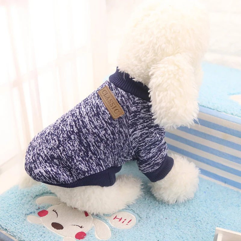 

Fashion Warm Pet Dog Clothes Puppy Outfit Pet Cat Jacket Coat Winter Soft Sweater Clothing For Small Dogs