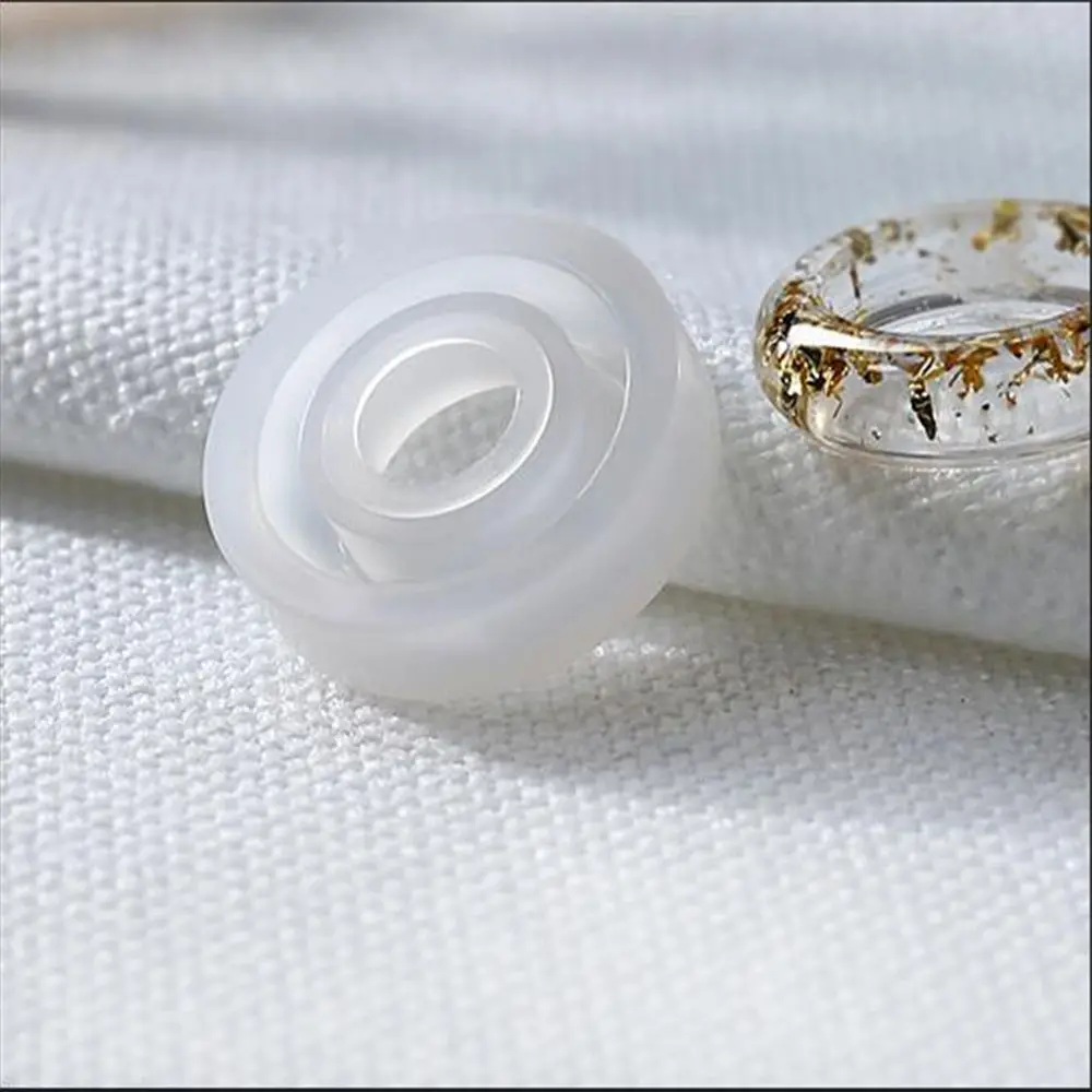 1 шт. Прозрачная силиконовая форма для колец|Инструменты и оборудование