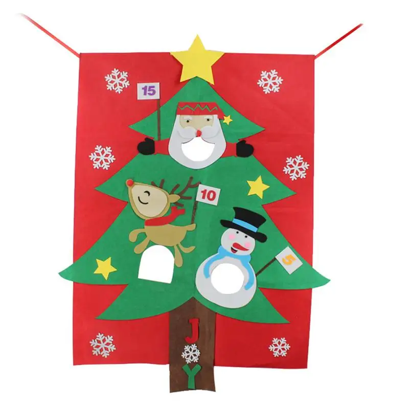 1 шт. рождественская подвеска из фетра с 3 отверстиями для рождественской елки в