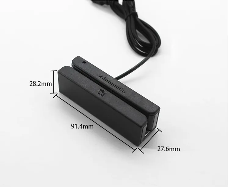USB MSR100 магнитный считыватель сбора данных USB полосы карты 3 треков pos