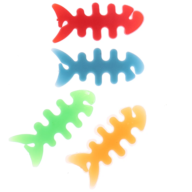 10 шт. высококачественные силиконовые пластиковые рыбья кость наушники провод