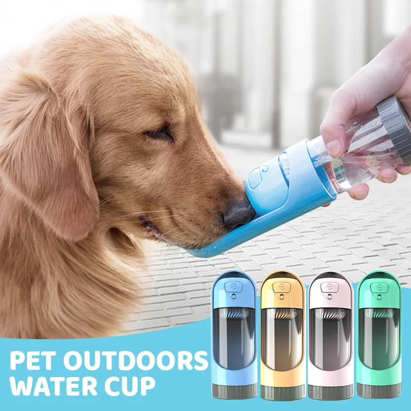 

Переносная бутылка для воды для домашних животных, миска для питья для маленьких и больших собак, щенков, кошек, поилка для питомцев на откры...