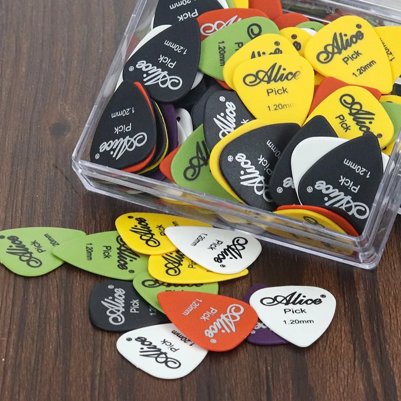 1 box fall 30 50 gitarre picks alice akustische elektrische bass pic plektrum vermittler gitarre zubehör dicke 058 15mm free global shipping