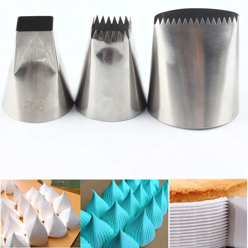 3 шт. кондитерские насадки из нержавеющей стали|Украшения для десертов| |