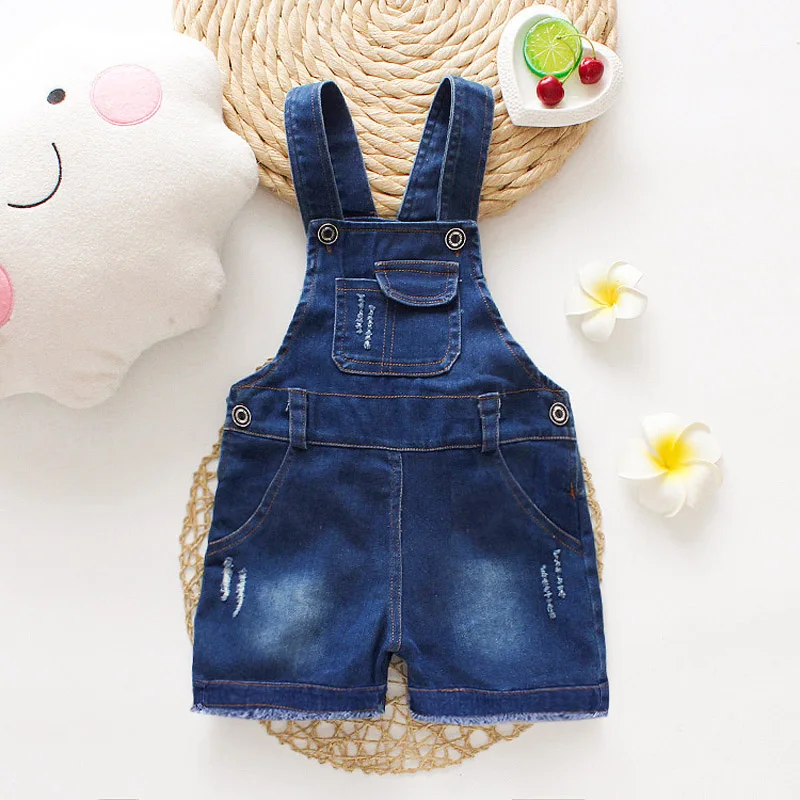 

IENENS Fashion Girl Boy Shorts Overalls Fit 2-4Y Summer Baby Toddler Girls Jeans Dungarees Child Kids Denim Trousers Pants