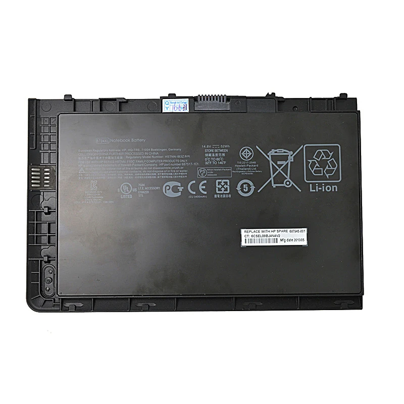 GZSM ноутбук батарея BT04XL для hp BT04 9470 м Аккумулятор ноутбука HSTNN DB3Z IB3Z I10C 687517 2C1