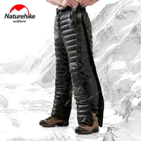 naturehike outdoor down pants waterproof wear winter goose down pants hiking camping warm camping pants bilateral zipper pants