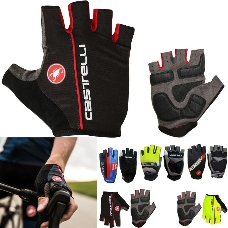 

Cycling Glove Half Finger Breathable Washable Outdoor Sports MTB PU Leather Pad Gloves For Men Women Non-Slip