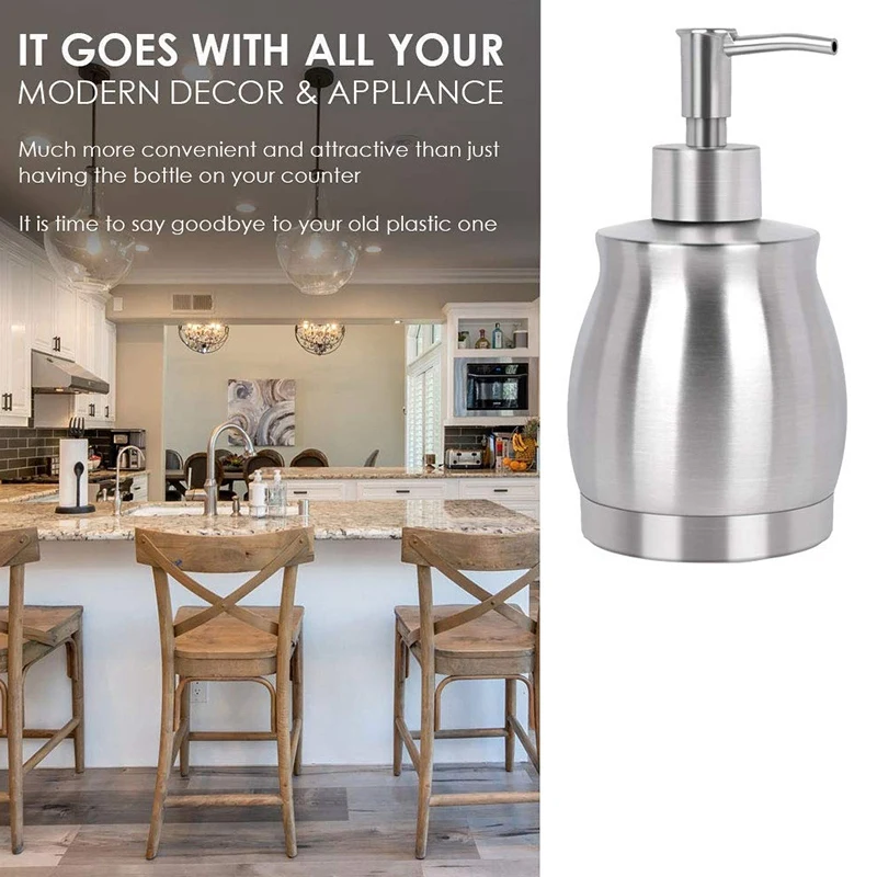 Столешница из нержавеющей стали диспенсер для мыла Prime 390 мл бутылка жидкости