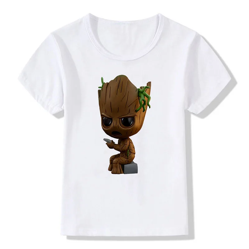 

MARVEL Kids T Shirt I Am Groot Ptint T-Shirt Guardians of The Galaxy Short-sleeved Tshirts Children Clothes Tops Boys Girls Tees