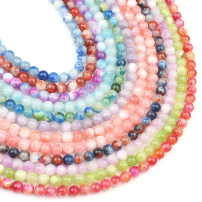 Natural Stone Persian Jade Beads for Jewelry Making Needlework DIY Charm Earrings Bracelet Necklace 6 8 10mm 15 inch Wholesale | Украшения