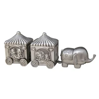 creative milk tooth box european elephant cart ornaments retro exquisite keepsake child teeth lanugo storage box baby souvenirs