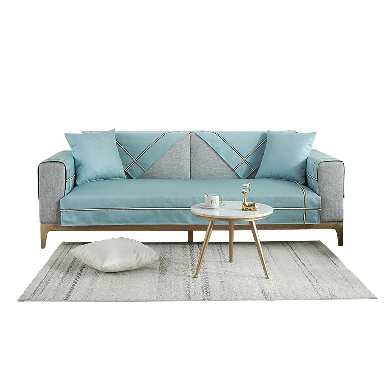 Новые чехлы для диванов гостиной серый цвет Короткие Плюшевые Чехлы наволочки