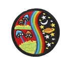 Инь Янг Taoism символ все в вселенной небо звезды и земли гриб утюгом на хиппи нашивки для шляпы кепка сумка