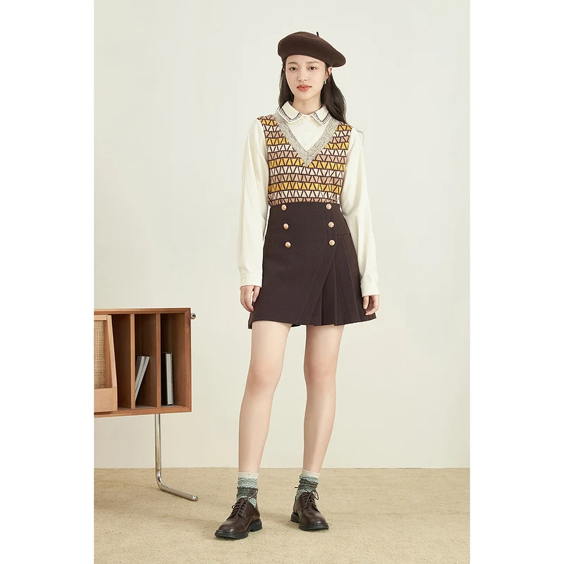 Женская юбка INMAN осенне-зимняя Милая Элегантная универсальная плиссированная