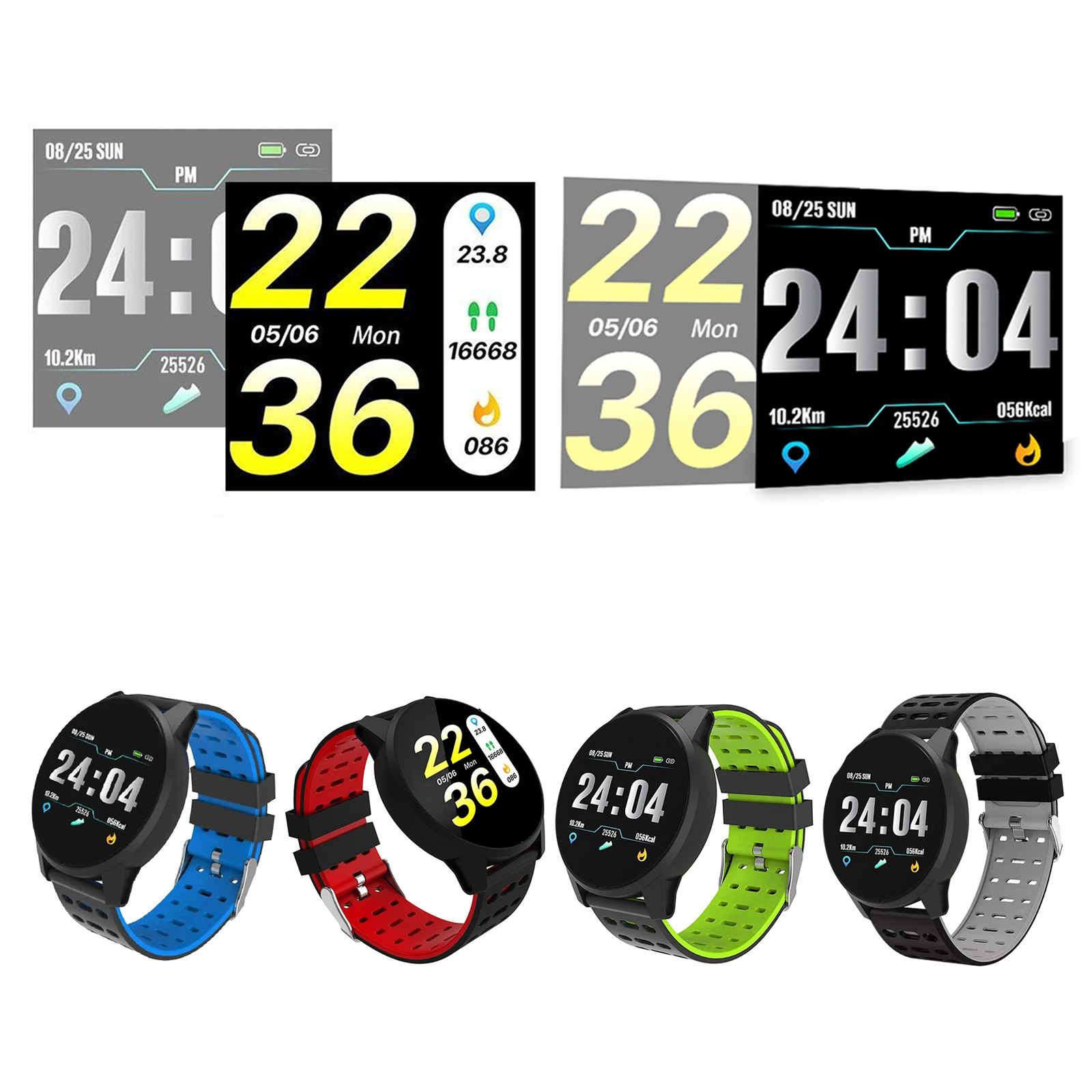 

Bluetooth Blood Pressure Women Smart Watch Waterproof Sport Watch for Android