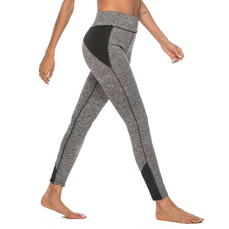 Женские спортивные штаны для бега с высокой талией леггинсы фитнеса