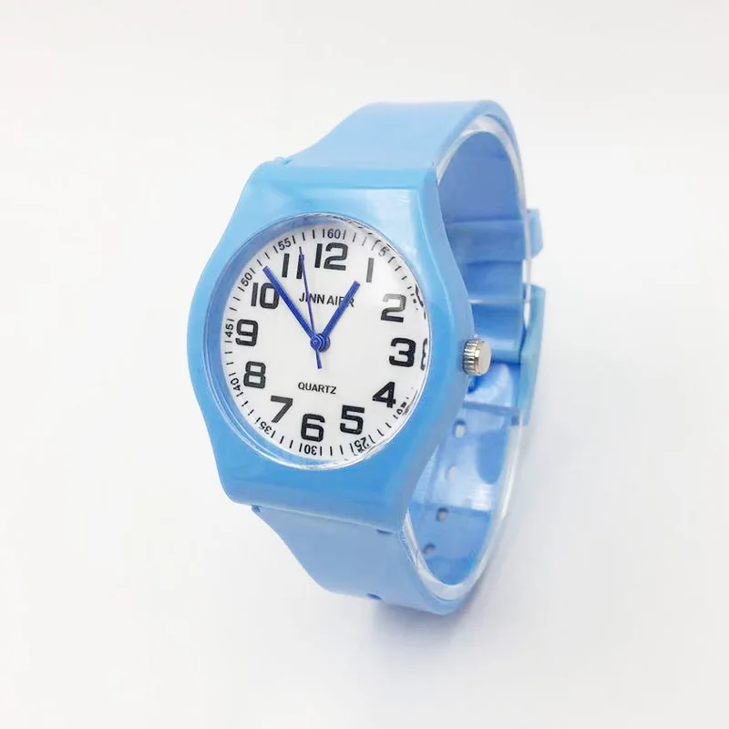 Часы наручные детские с желеобразным ремешком Модные Аналоговые Кварцевые