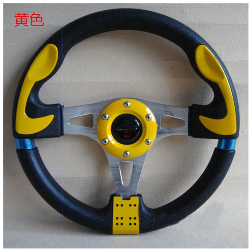 Универсальный кожаный руль из ПВХ 320 мм 13 дюймов алюминиевый гоночный для дрифта
