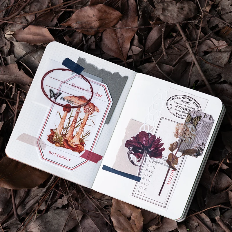 

40 упаковок, винтажные наклейки для скрапбукинга