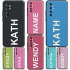 Чехол Pastel на заказ с вертикальным именем для POCO F3 F1 M3 M4 X3 GT X4 X3 Pro, чехол для Xiaomi Mi 11 Lite Ultra 12 11T Pro