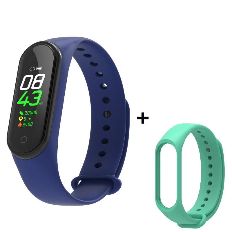 As shown35 Smart Fitness Bracelet M4 Tracker Waterproof Pedometer Blood Pressure Watch Support Multi-Languauge Wristband For Men Women Kids - Цвет: As shown35