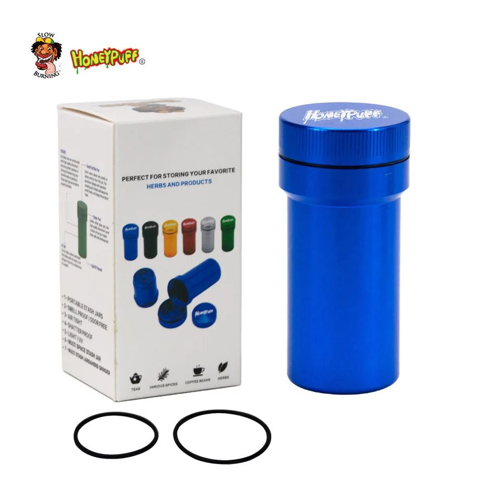 HONEYPUFF алюминиевый измельчитель с контейнером для хранения один к большему набору