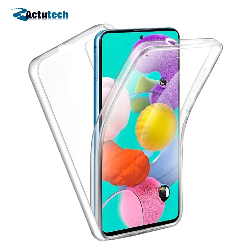 

360 Degree Case For iPhone 11 Pro X XS MAX XR 7 8 Plus 6 6s 5 5s SE Full Coverage Body Protection Drop Proof TPU Clear Cover