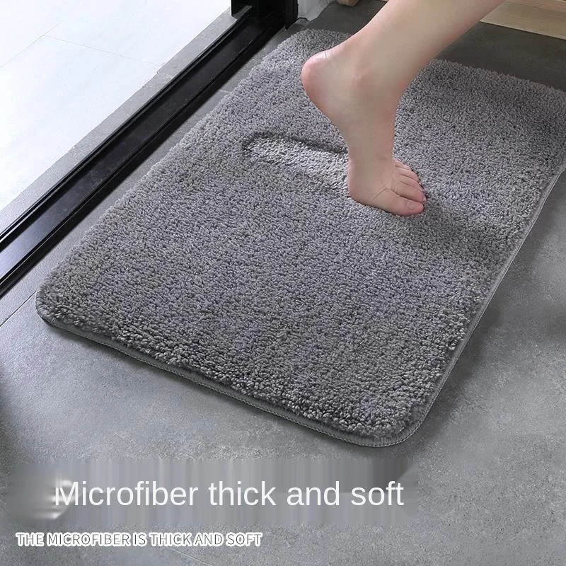 

Toilet Floor Mat Bathroom Doorway Absorbent Foot Mat Toilet Entrance Non-Slip Carpet Toilet Door Mat Falling-Resistant Mat