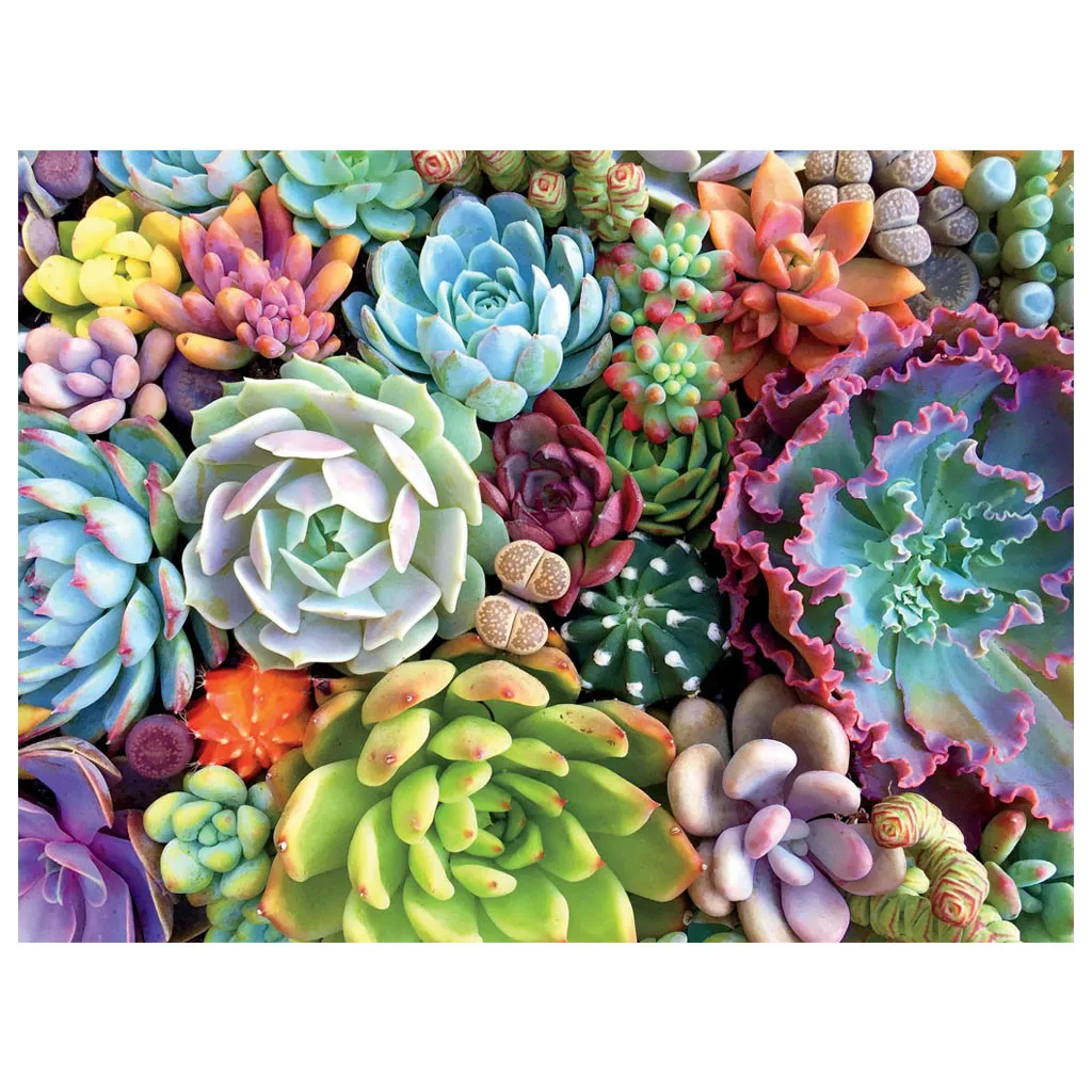 Пазл суккулентные растения 1000 шт для взрослых детей пазл праздничный узор ручная