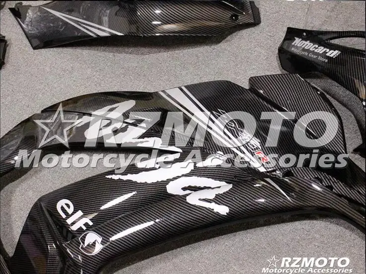 Лакированные детали обтекателя мотоцикла из углеродного волокна для kawasaki ZX10R 10R