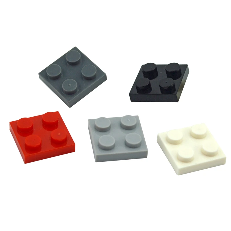 

2x2 2x4 Dots Thin Figures Bricks multiple color Educational Creative Size DIY Bulk Set Building Blocks Compatible Classic Parts
