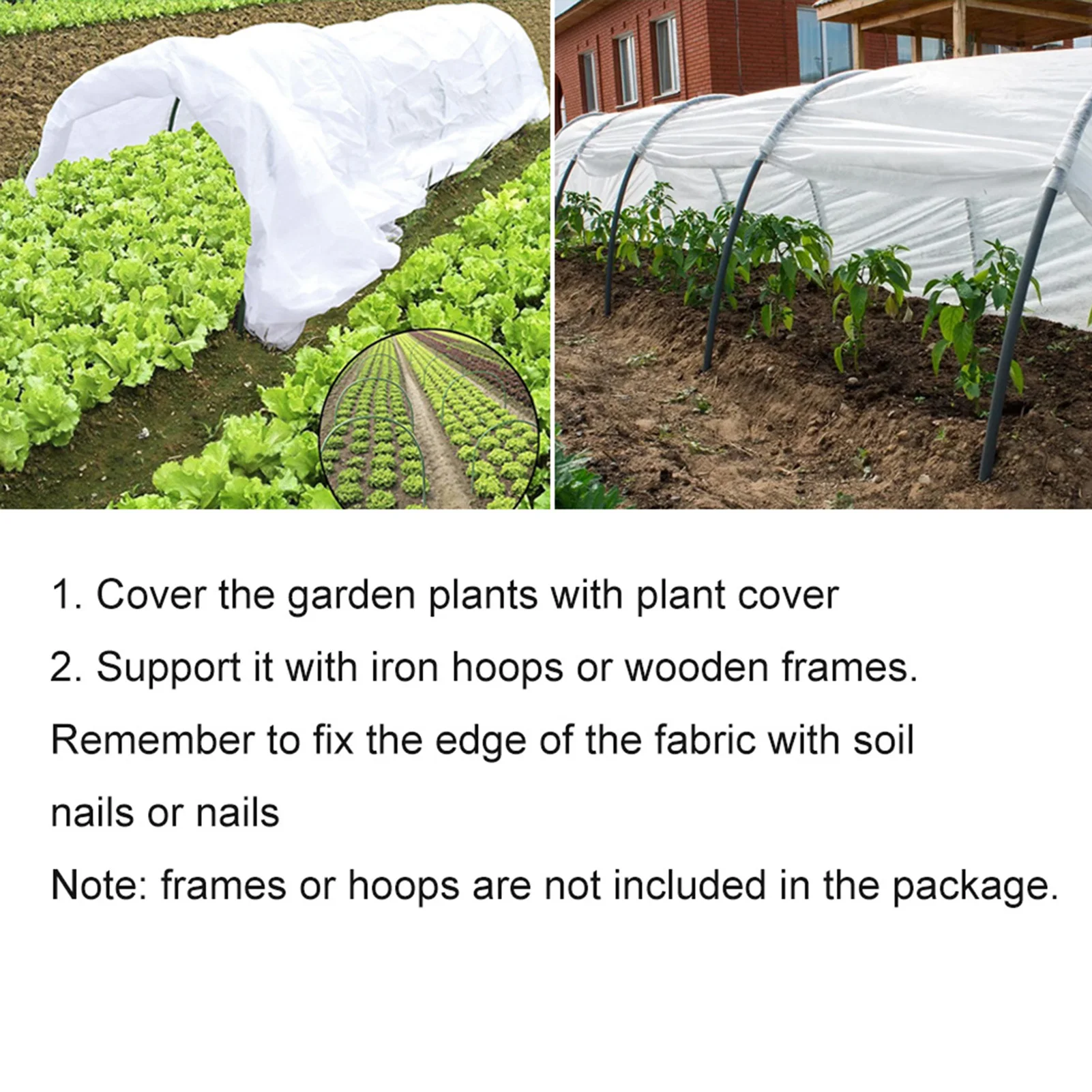 В виде садовых овощей сеткой цветочных растений Уход Защита сети птица насекомых