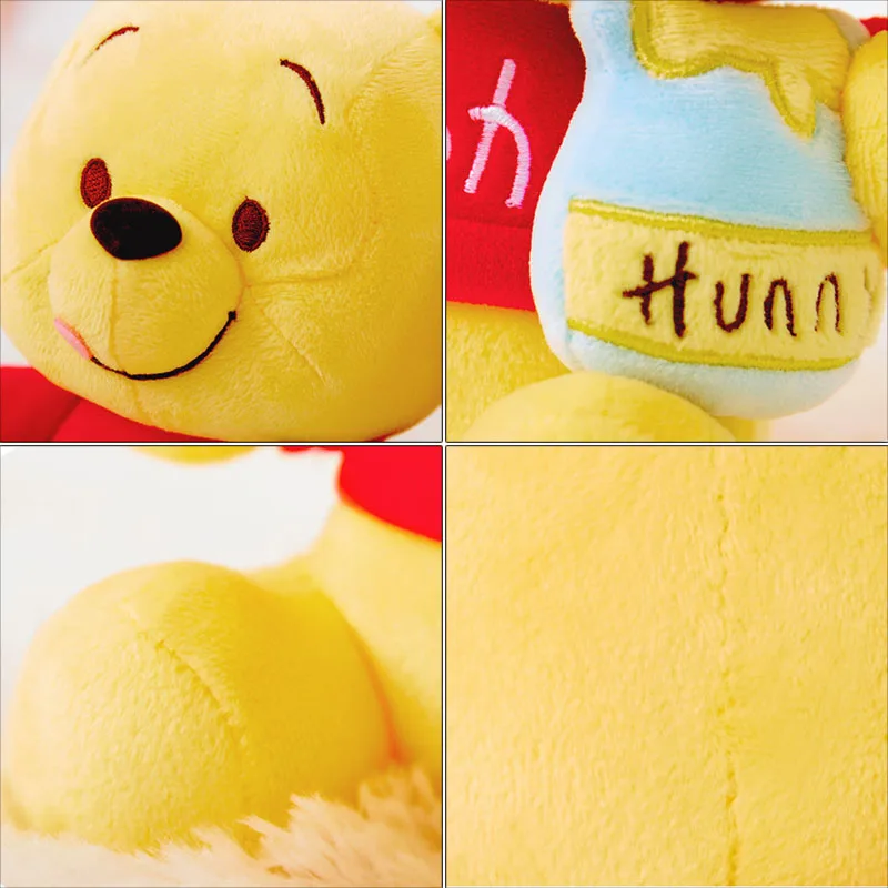 

New Disney 23-30CM Original Honey Winnie The Pooh Plush Dolls Toy Cartoon Plush Pooh Stuffed Toys Gifts For Children Girl