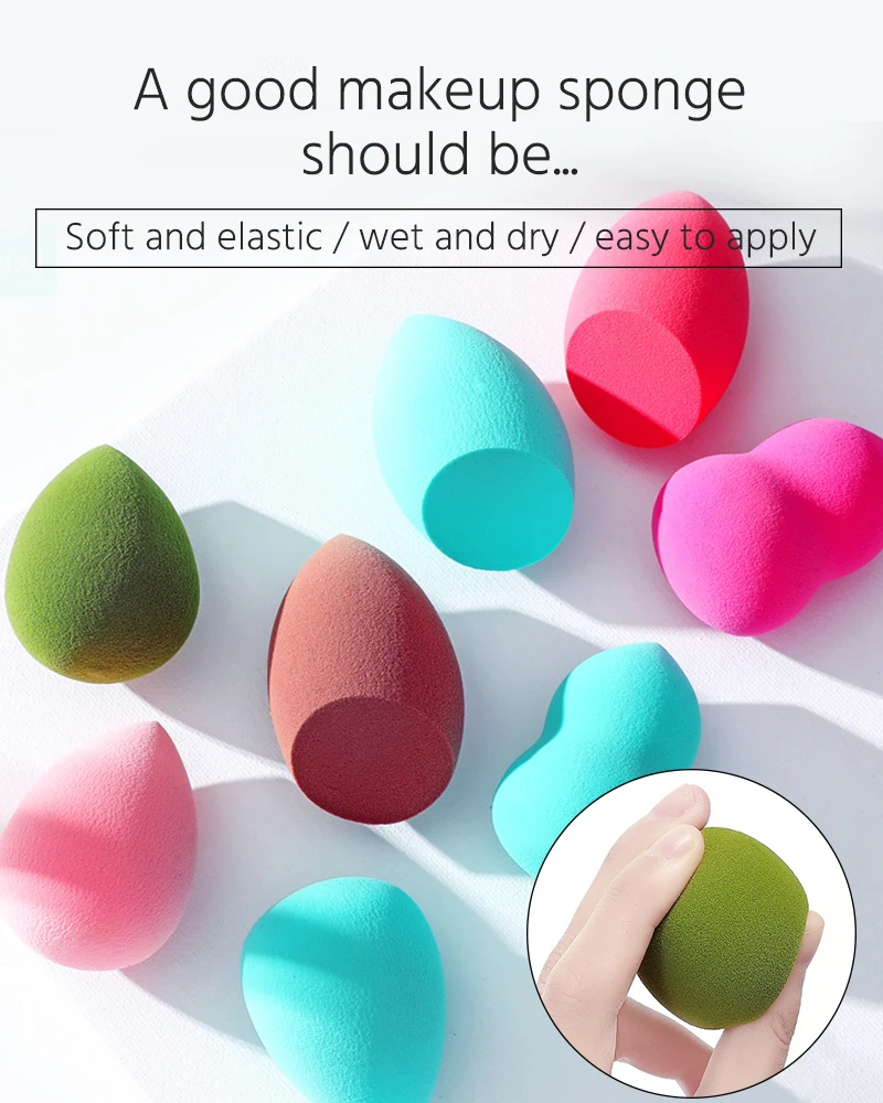 Профессиональная косметическая губка для макияжа подарочный набор с держателем