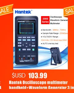 Цифровой регистратор данных Регистратор bluetooth регистраторы мультиметр Hantek 365A/B/F PC USB Напряжение Ток Сопротивление температура измеряется