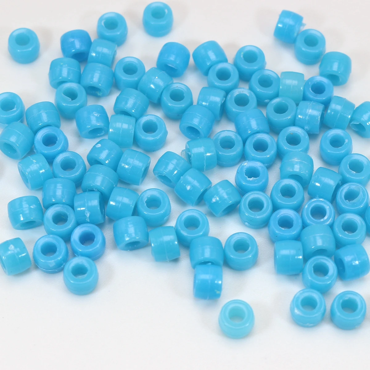 

500 Acrylic Barrel Pony Beads 6X5mm Various Colour for Kids Craft Kandi Bracelet