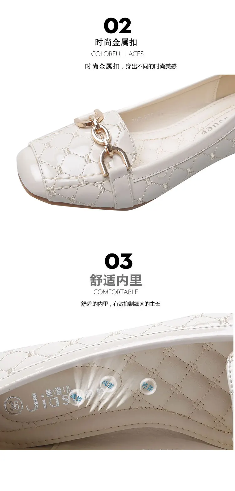 Zapatos de mujer de moda/ г. Женская обувь на плоской подошве осенние Лоферы женская обувь на плоской подошве женская обувь из лакированной кожи с мягкой подошвой