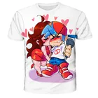 Детская футболка с объемным рисунком пятница ночь Funkin, уличная одежда, свитшот, топы для маленьких девочек в стиле хип-хоп, милые футболки, модная забавная одежда для маленьких мальчиков