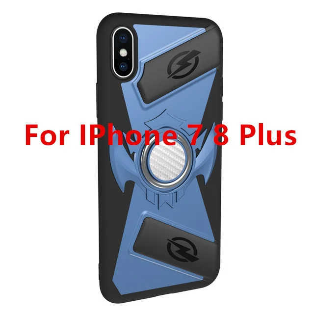 blue for 7 8 plus Pubg игровой геймпад кнопочный джойстик мобильный чехол для iPhone X XS 7 8 6 6S Plus телефон игровой Бесплатный огонь L1 R1 джойстик аксессуары - Цвет: blue for 7 8 plus