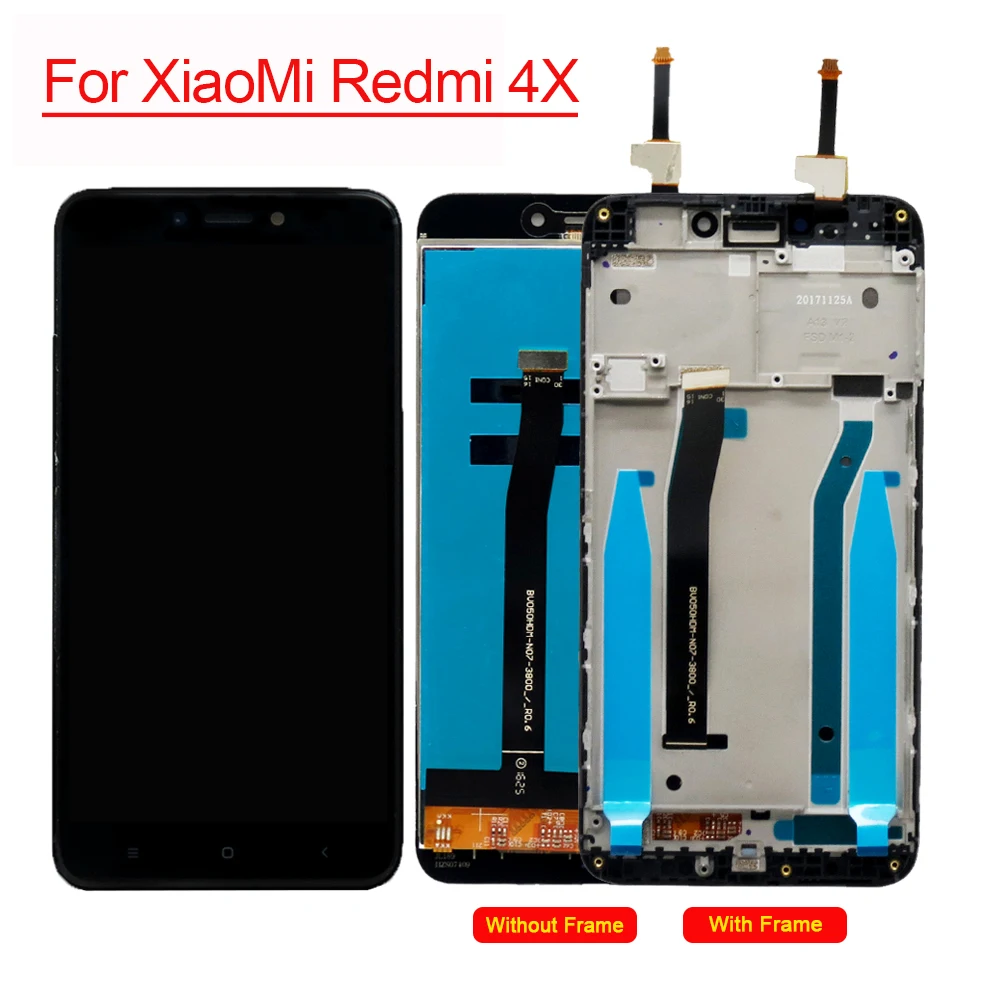 ЖК дисплей с сенсорным экраном и рамкой для Xiaomi Redmi 4X дигитайзер в сборе ремонта
