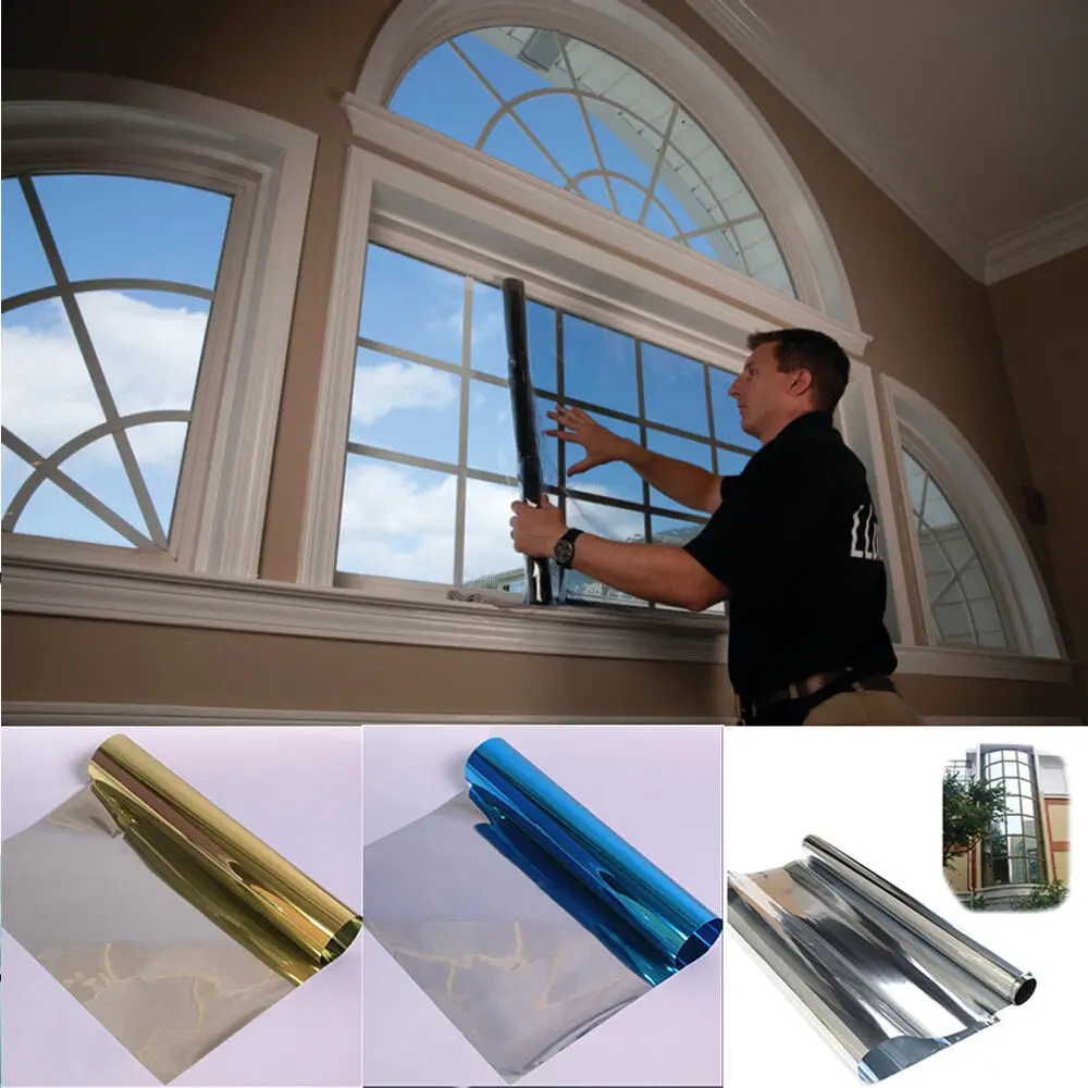 

Casement Film Mirror Effects Heat Reflective Glare Rejection Anti-UV Big Privacy Film For Home Casement Film With Anti-scratch